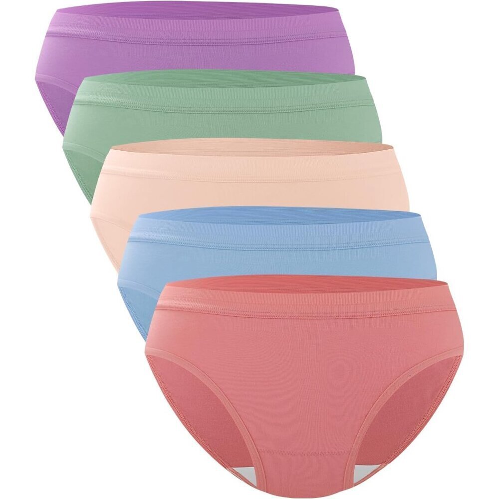 Women's Bamboo Blend Bikini Underwear 5-Pack Soft Breathable Comfortable